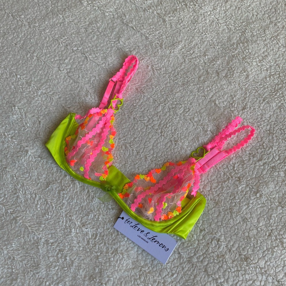 For Love & Lemons Heart Bra